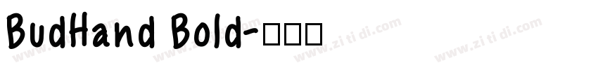 BudHand Bold字体转换
